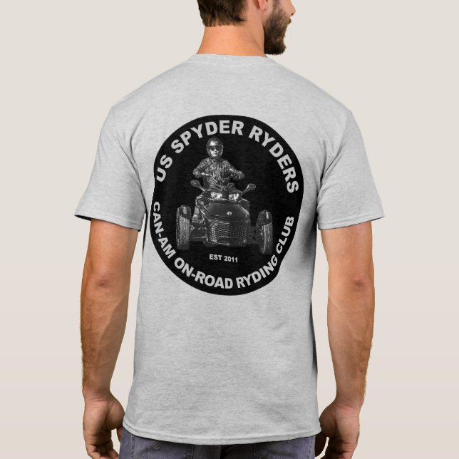 Ozarks Spyder Ryders Chapter - Rund Black T-Shirt (Rückseite)