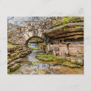 Ozarks Wasserfall unterhalb der Brücke Postkarte