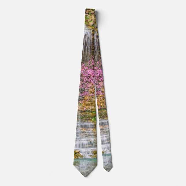 Ozarks Waterfall Spring Bluff Neck Tie Krawatte (Vorderseite)