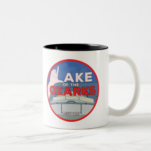 Ozarksee Zweifarbige Tasse (Rechts)