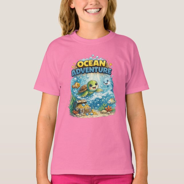 Ozean-Abenteuer T-Shirt (Vorderseite)