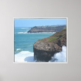 Ozean bei Kilauea Leinwanddruck