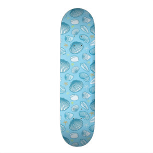 Ozean-Blau-Muster Skateboard