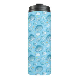 Ozean-Blau-Muster Thermosbecher