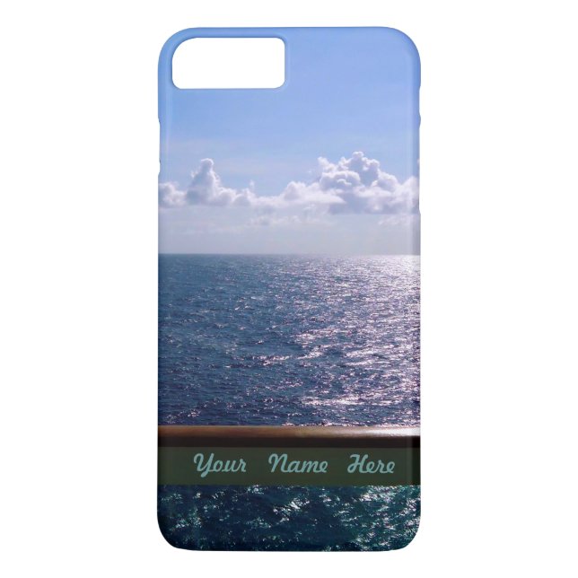 Ozean-Blau personalisiert Case-Mate iPhone Hülle (Rückseite)