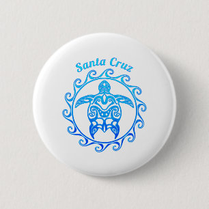 Ozean-Blau-Stammes- Schildkröte Santa Cruz Button