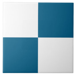 Ozean Blau Weiß Karomuster Fliese