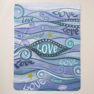 Ozean der Liebe Sherpa Blanket Sherpadecke