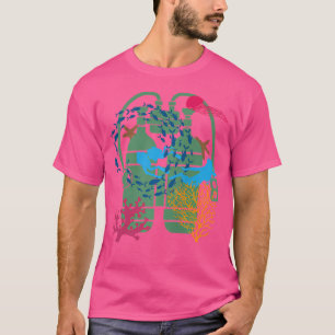 Ozean Doppeltank Tec Diving Ocean Freediving Sea T-Shirt