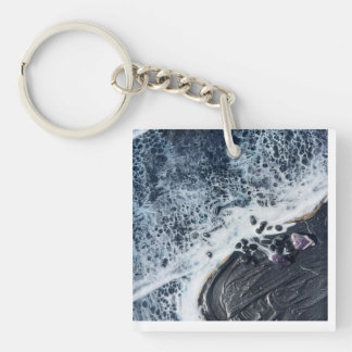Ozean-Energie-Kristall-Kunst-Tasche Schlüsselanhänger