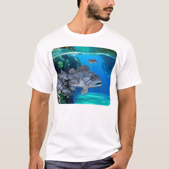 Ozean-Fisch-T-Shirt T-Shirt (Vorderseite)