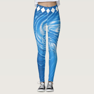 Ozean-Flow-Wellig-Kreis-Leggings Leggings