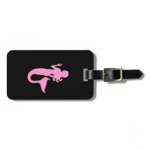 Ozean Glow_Pink-on-Black Mermaid_personalized