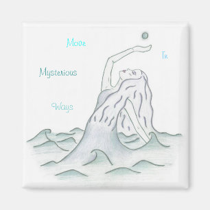 Ozean-Göttin mit Mond Magnet