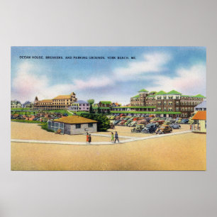 Ozean-Haus, Unterbrecher und Parkboden Poster