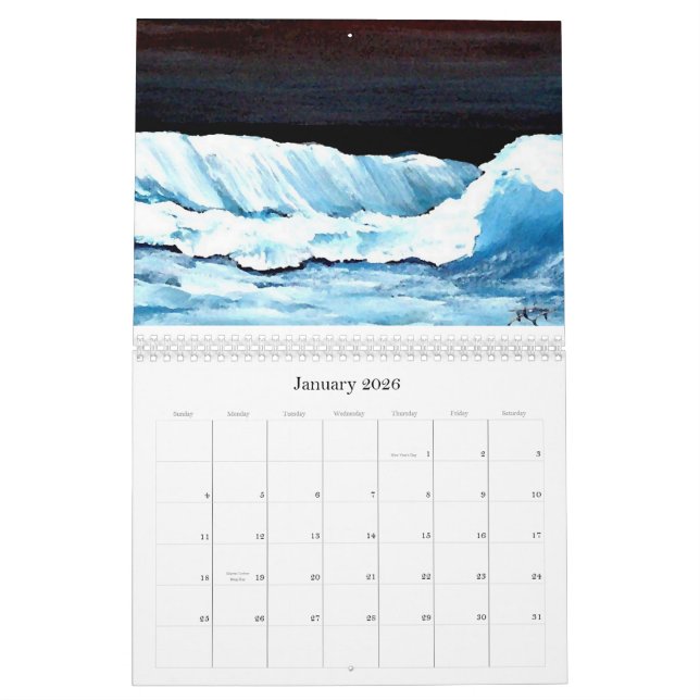 Ozean-Kalender durch CricketDiane Kalender (Jan 2026)