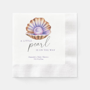 Ozean Kleine Perle Unter Dem Meer Baby Shower Serviette