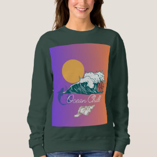 Ozean-Kühl-Design  Sweatshirt