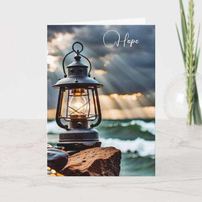 Ozean Lantern im Sturm Karte (Vorderseite)