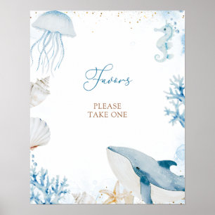 Ozean Meer sehen Sie bald Sommer Baby Shower Favor Poster