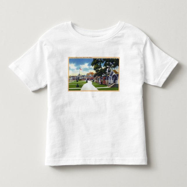 Ozean-Park-Hütten-Szene Kleinkind T-shirt (Vorderseite)