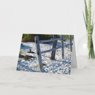 Ozean-Sand-Strand-Zaun Karte