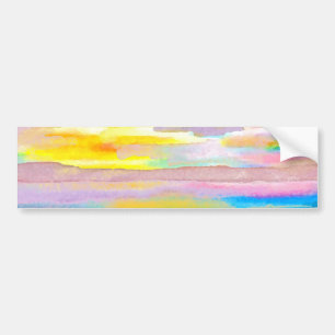 Ozean-Seeliebhaber-bunte Kunst Sun-Drama-2 Autoaufkleber
