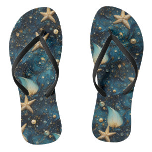 Ozean Seestern Muster Paar Flip Flops