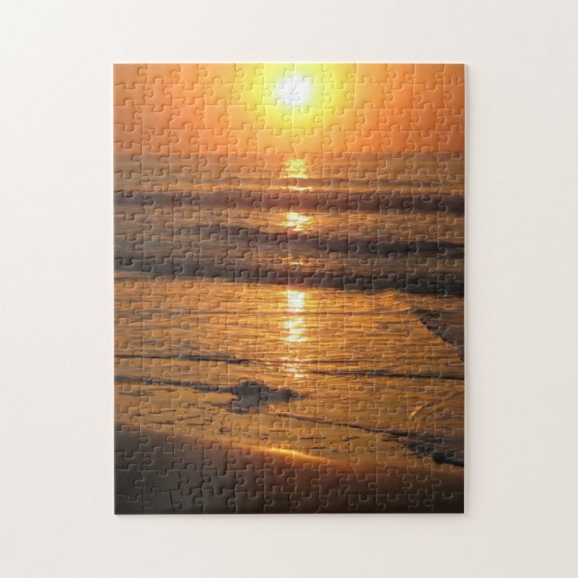 "Ozean-Sonnenaufgang" 10x14 Foto-Puzzlespiel (Vertikal)
