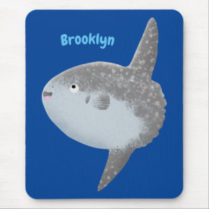 Ozean-Sonnenfisch Mola Mola süße Cartoon Mousepad