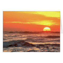 Ozean-Sonnenuntergang-Anzeige