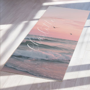 Ozean-Sonnenuntergang Custom Yogamatte