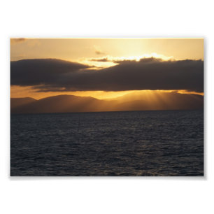 Ozean-Sonnenuntergang Fotodruck