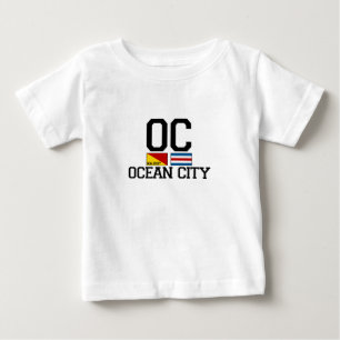 Ozean-Stadt Baby T-shirt