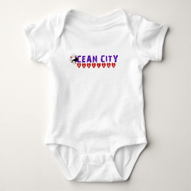 Ozean-Stadt Maryland Baby Strampler (Vorderseite)