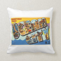 Ozean-Stadt-New-Jersey NJ Vintage Reise-Postkarte