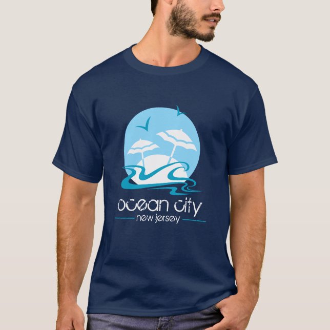 Ozean-Stadt, NJ T - Shirt (Vorderseite)