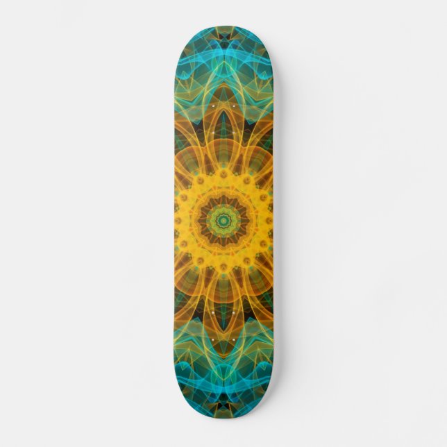 Ozean-Stern-Mandala Skateboard (Vorderseite)