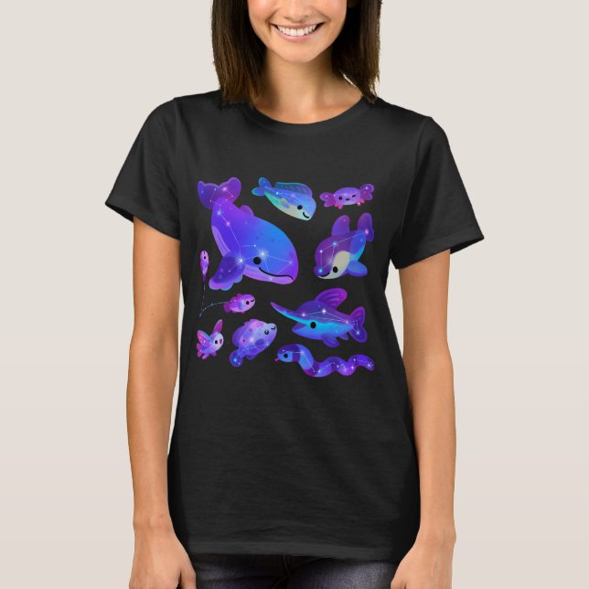 Ozean-Sternbilder T-Shirt (Vorderseite)