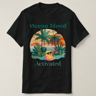 Ozean-Stimmung Aktiviert T-Shirt – Sommer Strand V