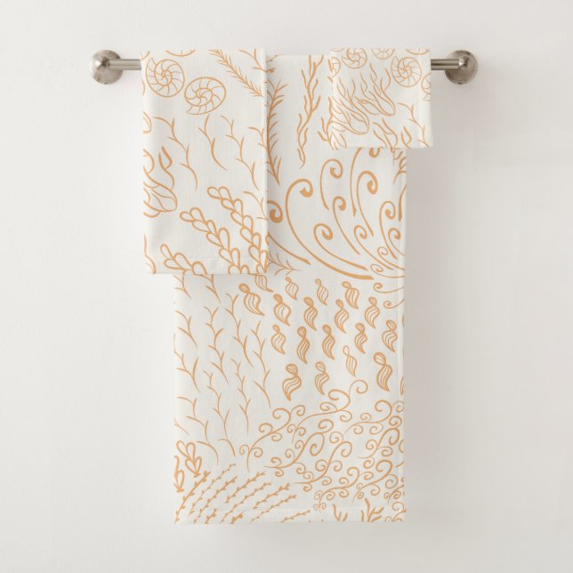 Ozean | Strand | Korallen Badhandtuch Set (Insitu)