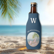Ozean Strand Palm Flamingo Personalisiert