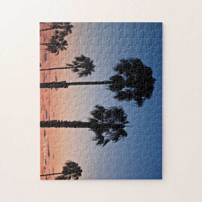 "Ozean-Strand-Sonnenuntergang-" Puzzle durch (Vertikal)