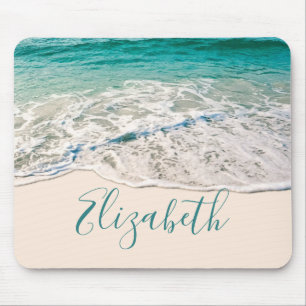 Ozean-Strand-Ufer, zum Ihres Namens zu addieren Mousepad