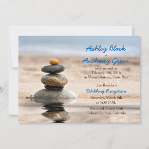 Ozean Strand Ziel Hochzeitsempfang Nur Einladung