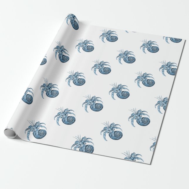 OZEAN-Strandgeschenke der blauen Fische Seeküsten Geschenkpapier (Ungerollt)