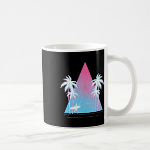 Ozean-Surf-Wassersport-Palmen-Bäume-Surfer 90er Va Kaffeetasse