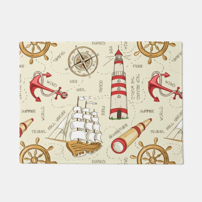 Ozean-Szene Fußmatte (Vorderseite)