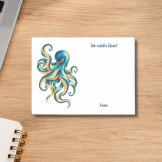Ozean-Thema | Oktopus | Ink-redible Ideen | Post-it Klebezettel