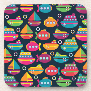 Ozean-Transport-Muster Getränkeuntersetzer